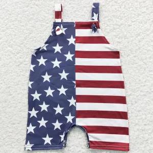 Baby Boys Rompers 4th of July Star Stripes Short Sleeve Romper SS0069