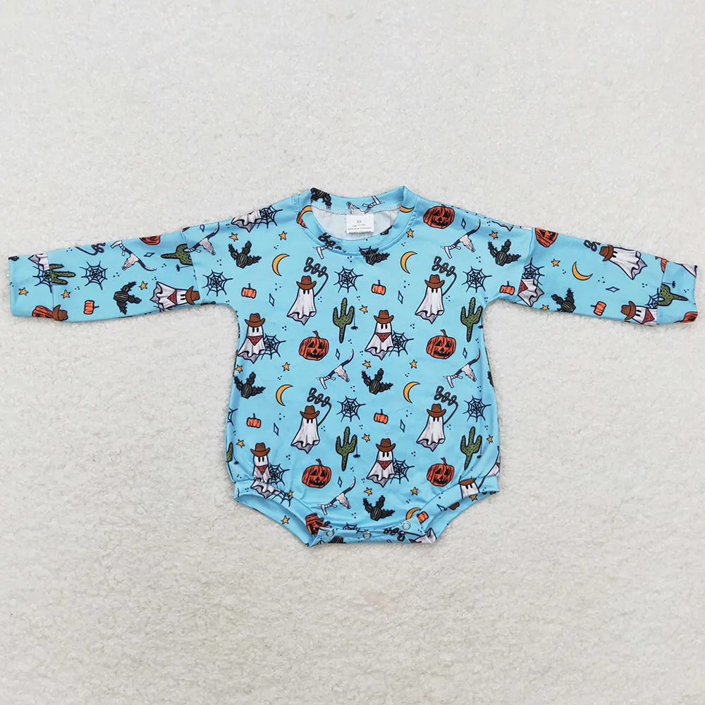 Baby Infant Boys Rompers Halloween Western Cactus Long Sleeve Rompers LR1449