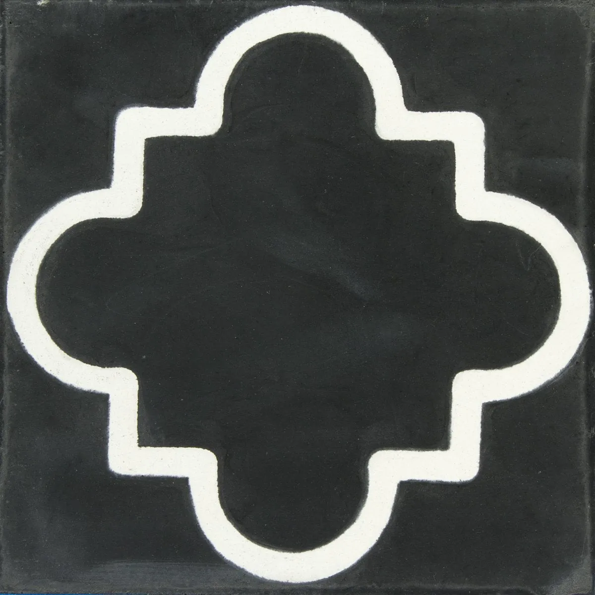 Black and White Argrigento Carocim Tile (8" x 8")