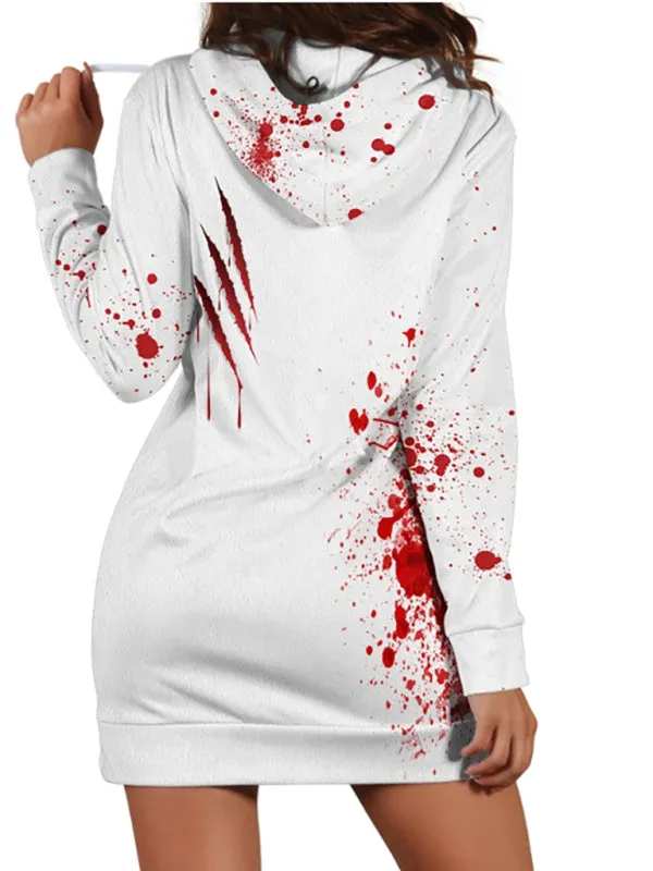 Blood drop gorgeous Halloween Sweatshirt Dress | Halloween Outfit | Cereal Killer Costume