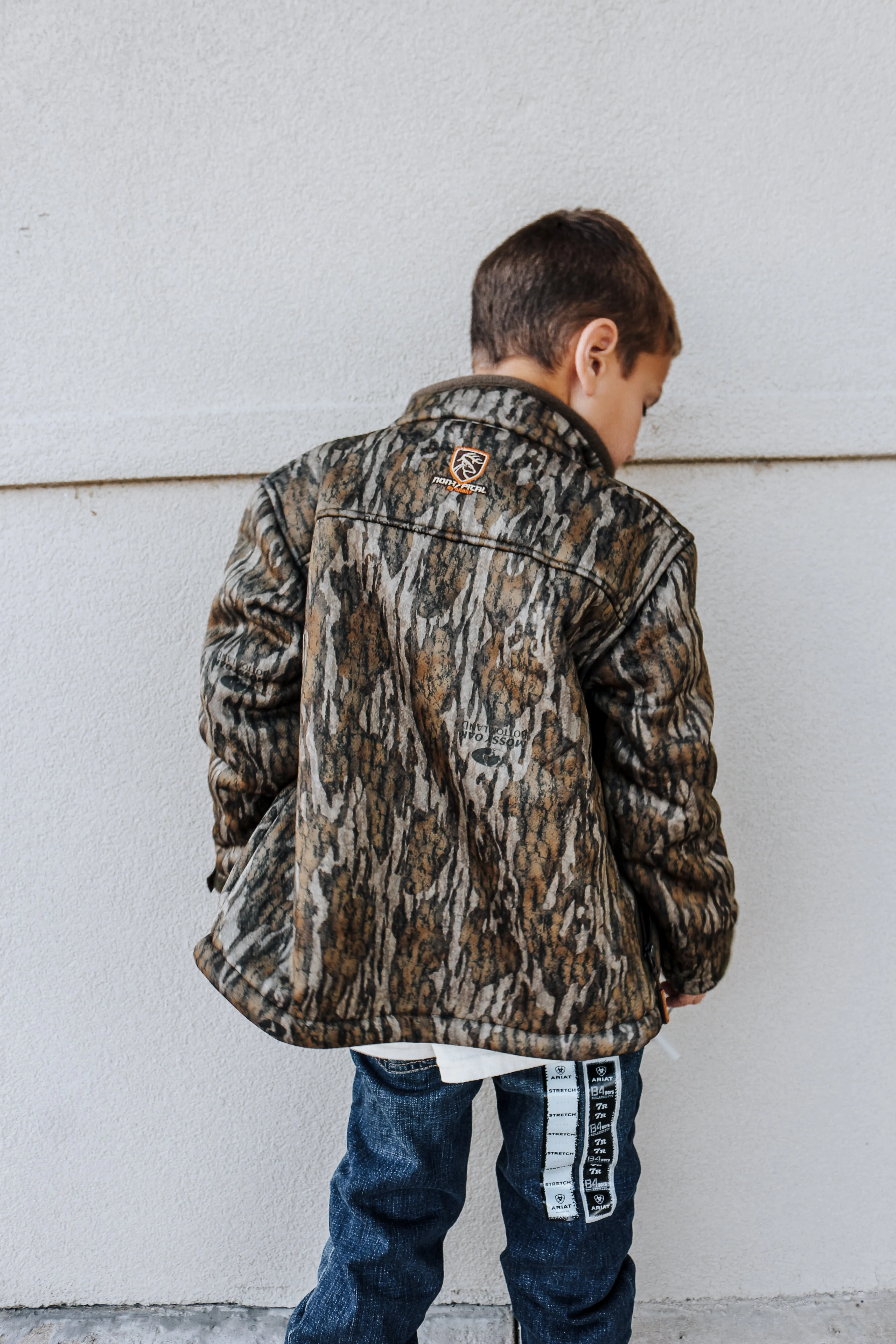 Camo Youth Heavyweight Silencer Full-Zip Jacket With Magnetic Pocket