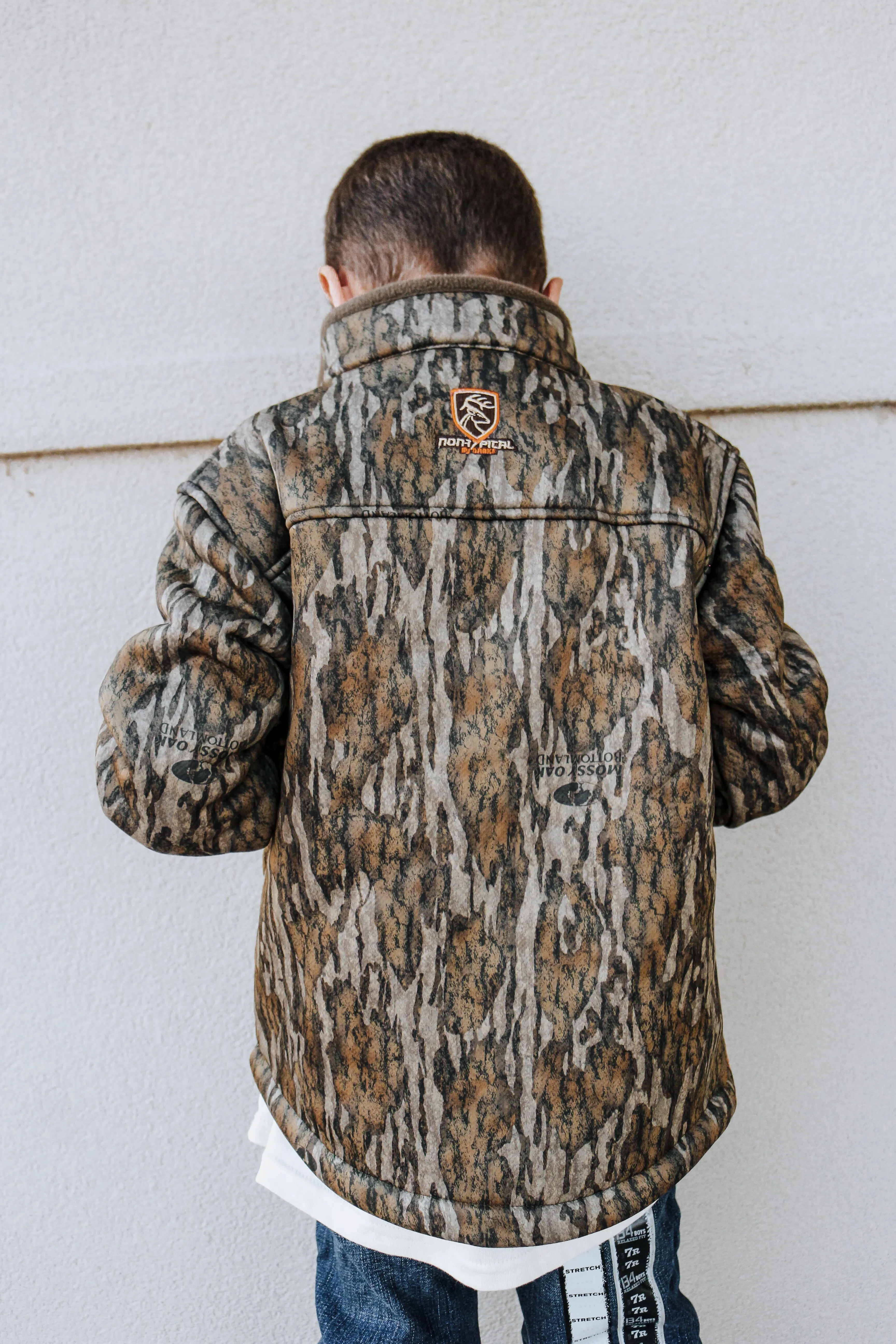 Camo Youth Heavyweight Silencer Full-Zip Jacket With Magnetic Pocket