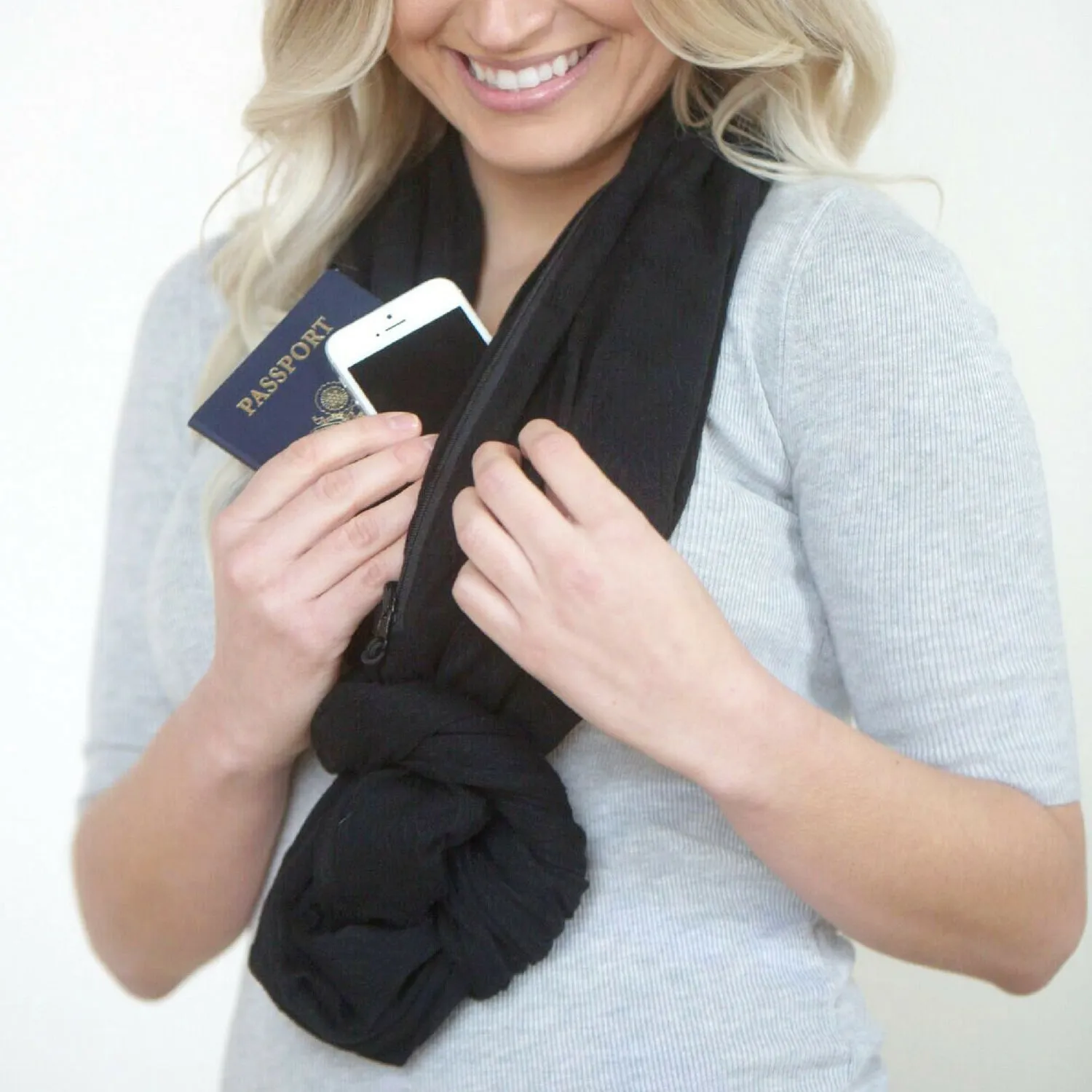 Convertible Infinity Scarf with Pocket™ | Mystic Black