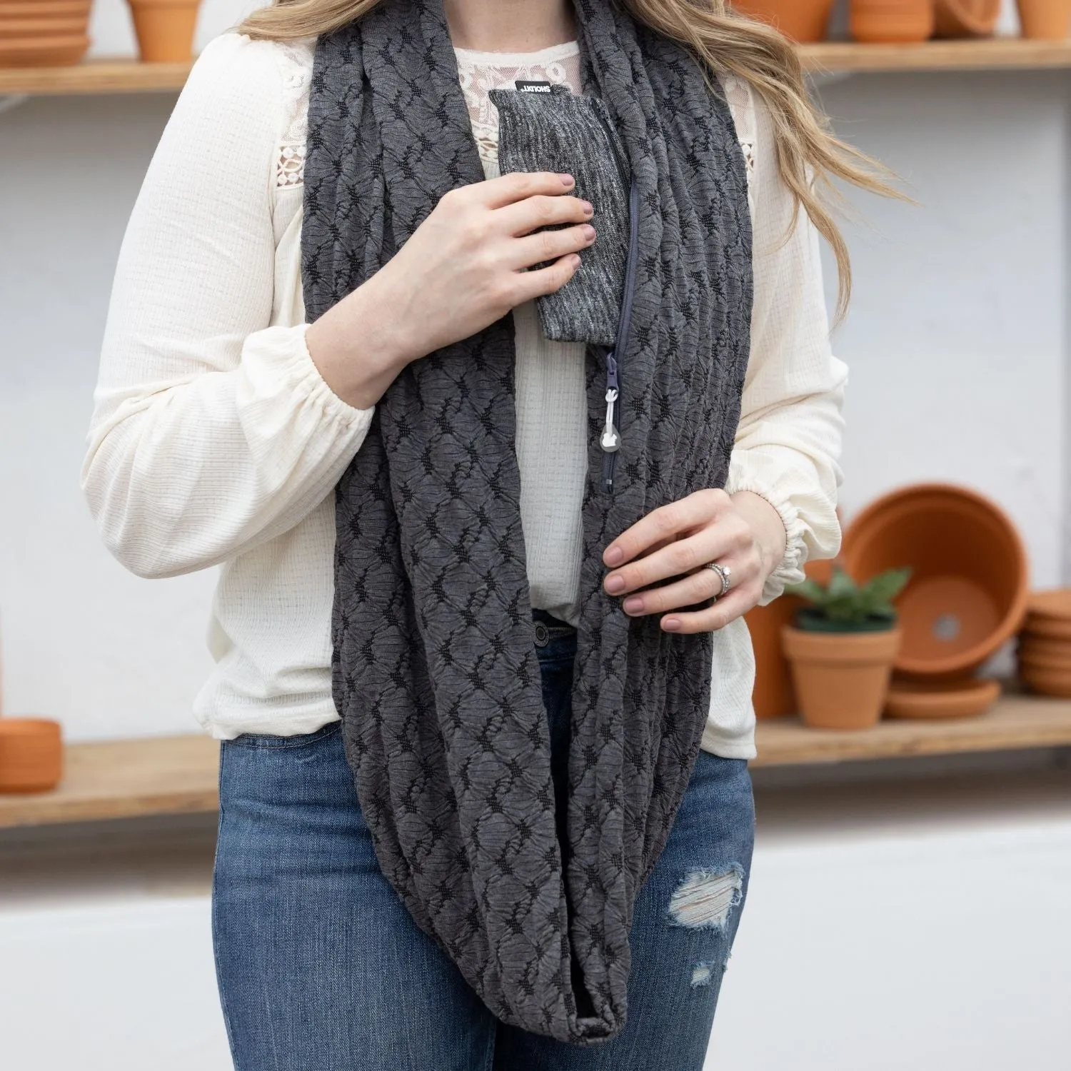 Convertible Infinity Scarf with Pocket™ | Mystic Grey