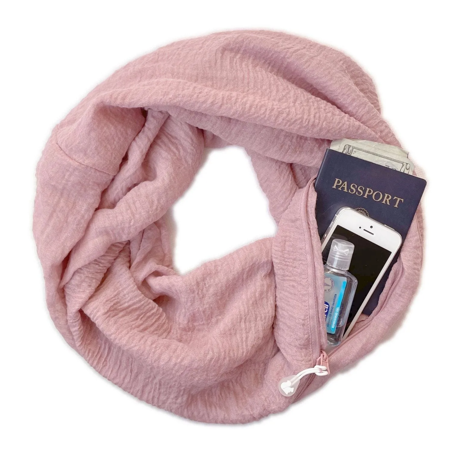 Convertible Infinity Scarf with Pocket™ | Peaceful Pink