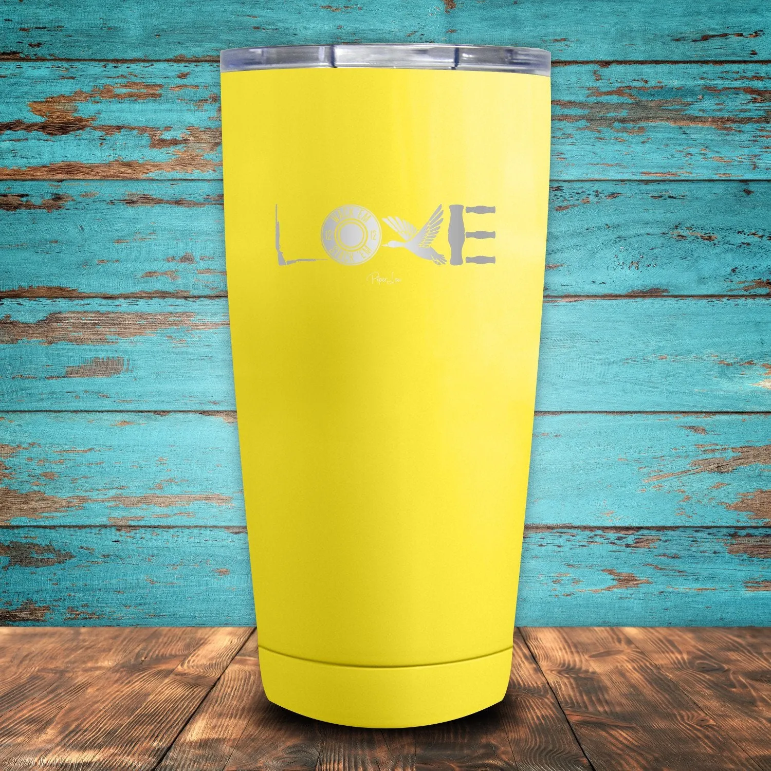 Duck Hunting Love Coated Drinkware