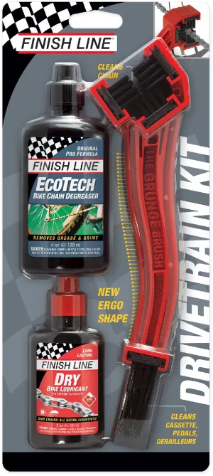 Finish Line Grunge Brush Starter Kit with Degreaser & Lube