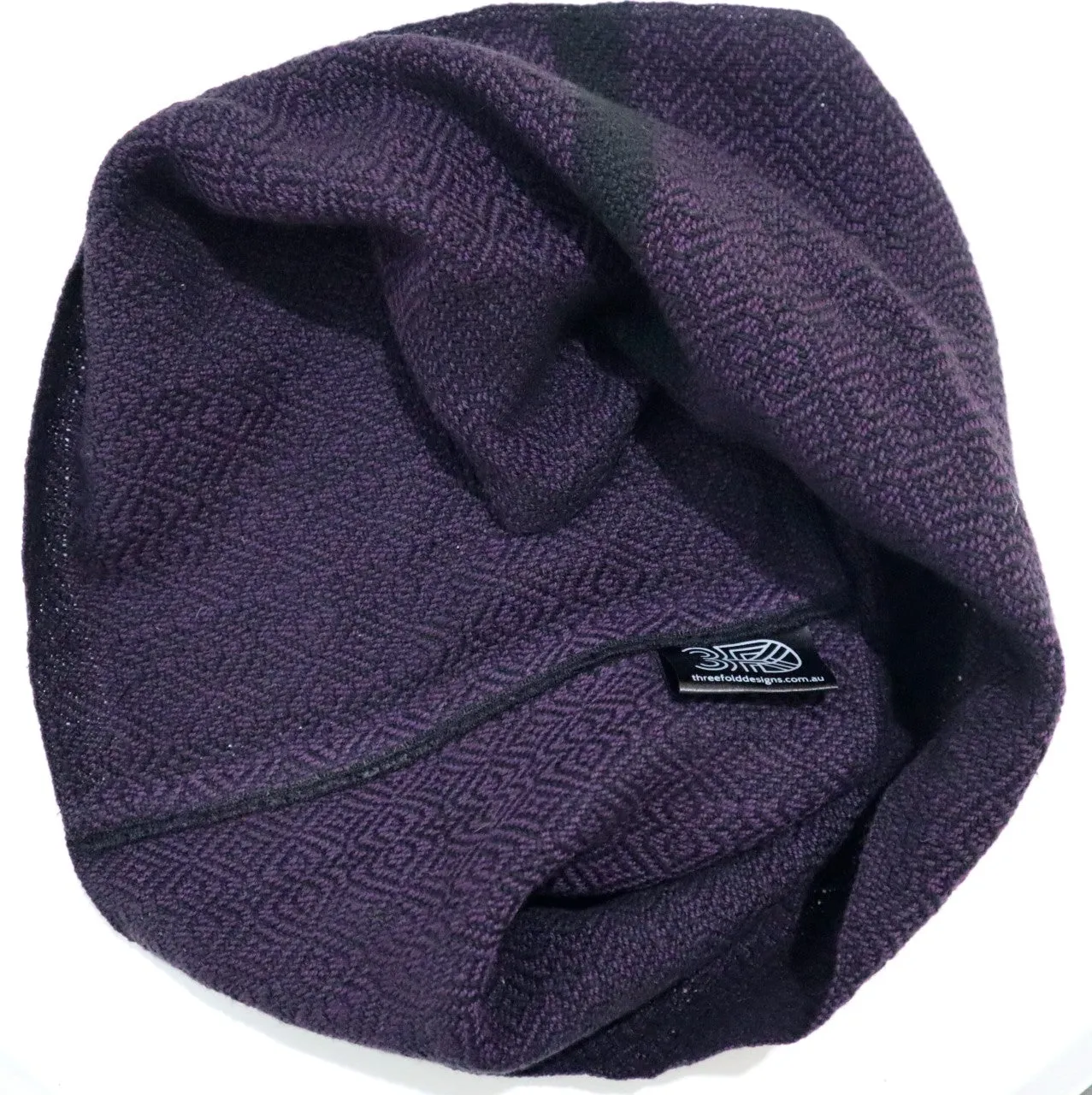 Handwoven Infinity Scarf - Cravat - Plum Baroque