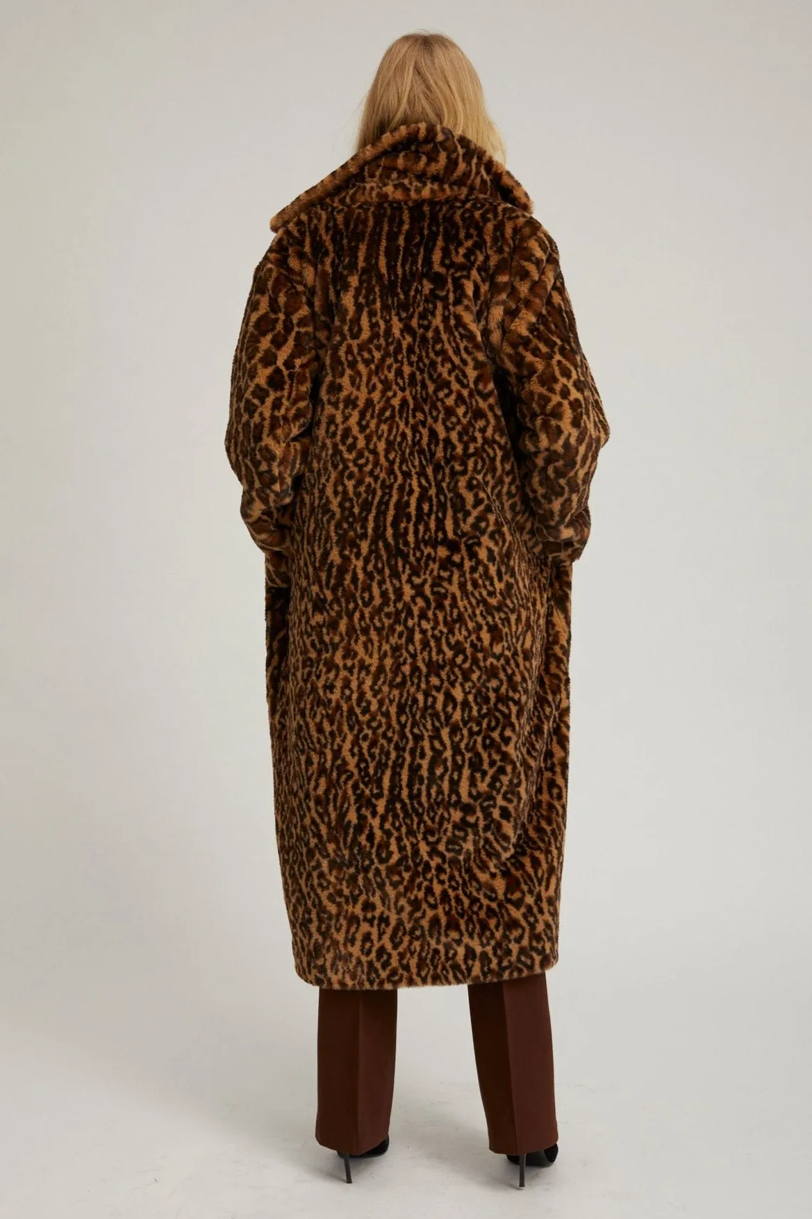 Leopard Faux Fur Coat