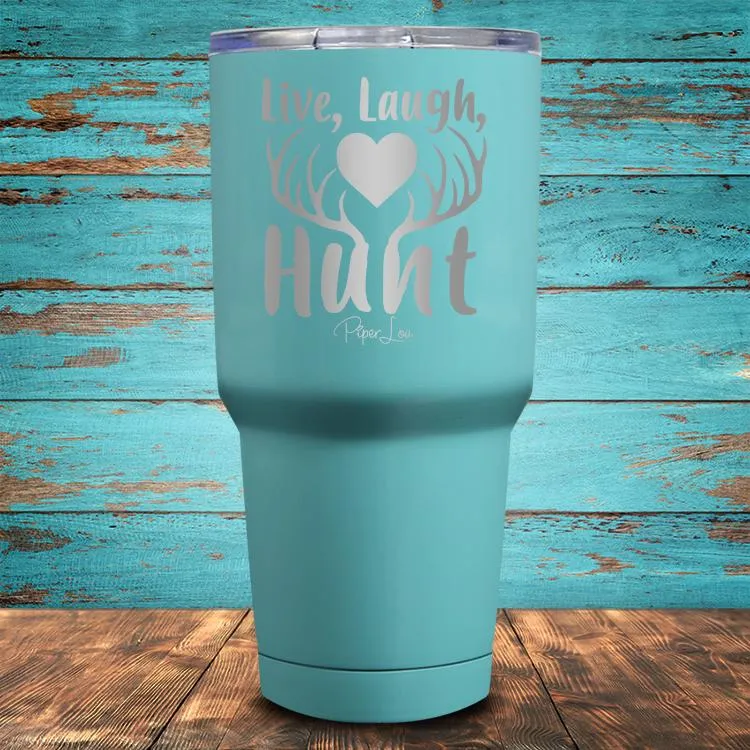 Live Laugh Hunt Coated Drinkware