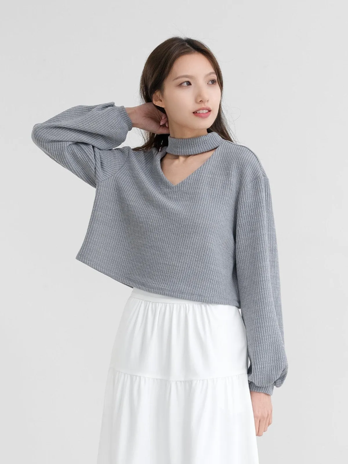 Lush Cut Out Knit Top