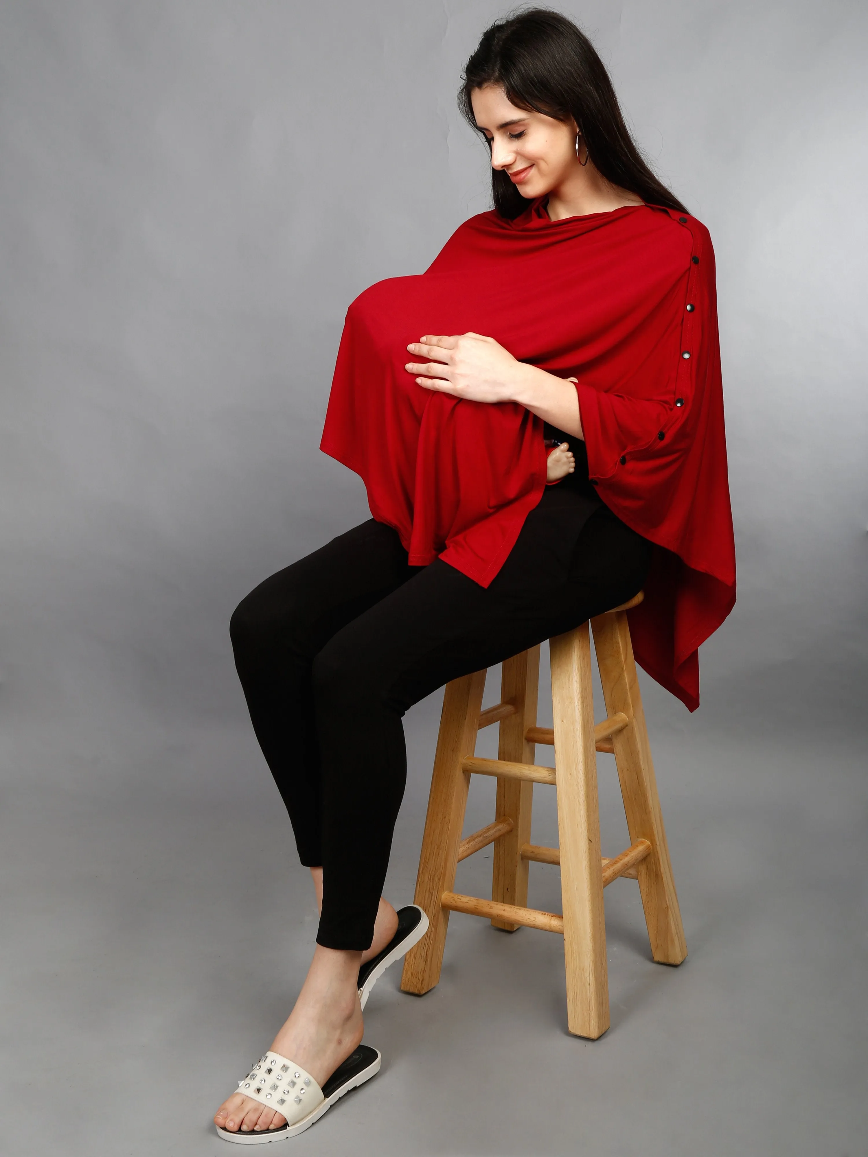 Maternity and Nursing Wear- Maroon Marvel