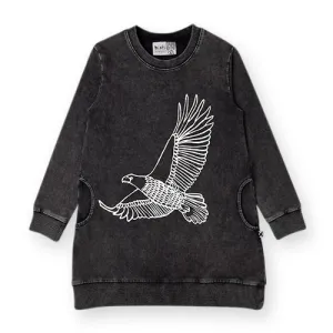 Minti Soaring Eagle Sweater Dress - Black Wash