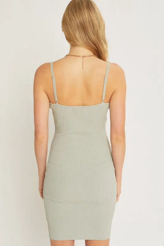 Ribbed tank dress