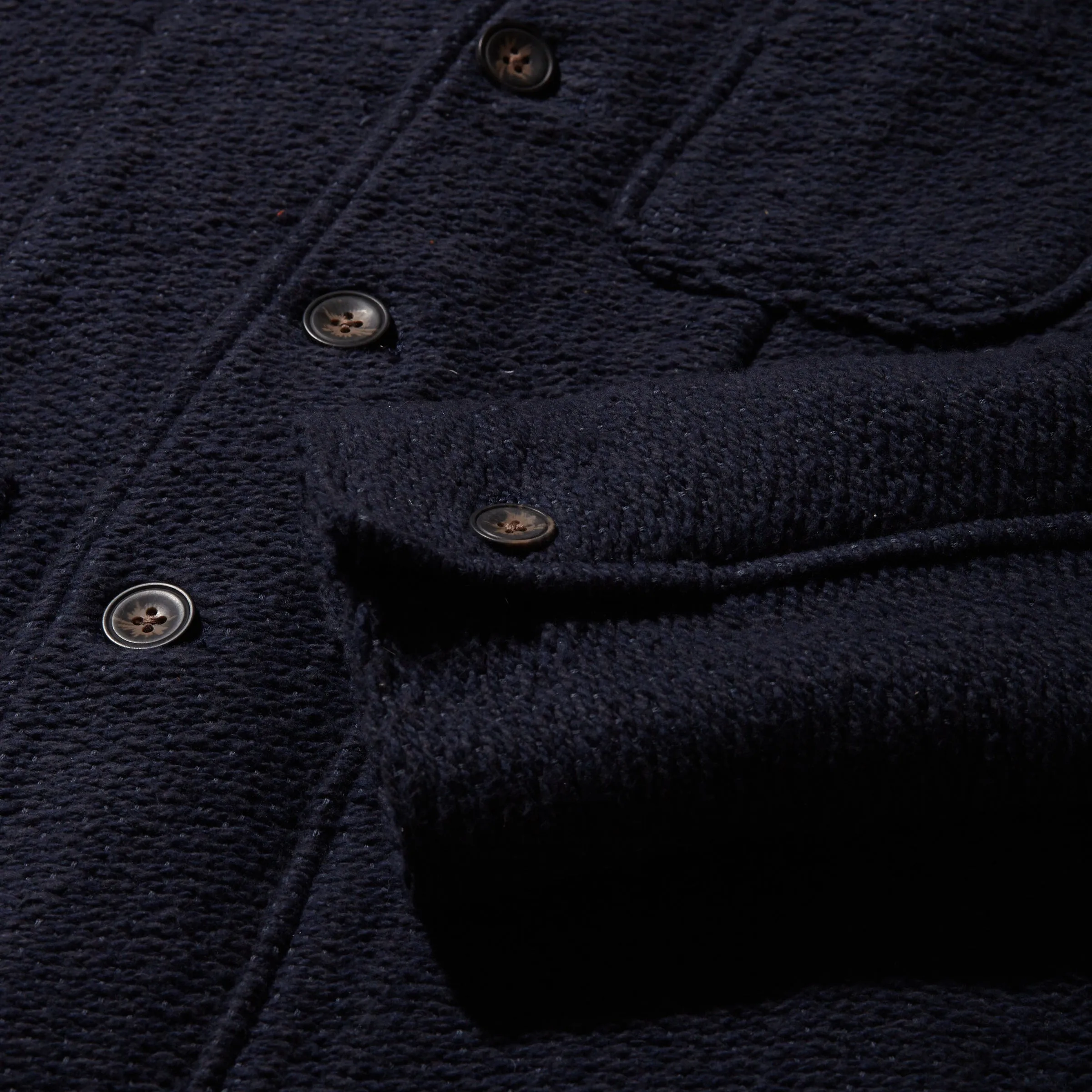 Rope Weave Artisanal Jacket - Navy