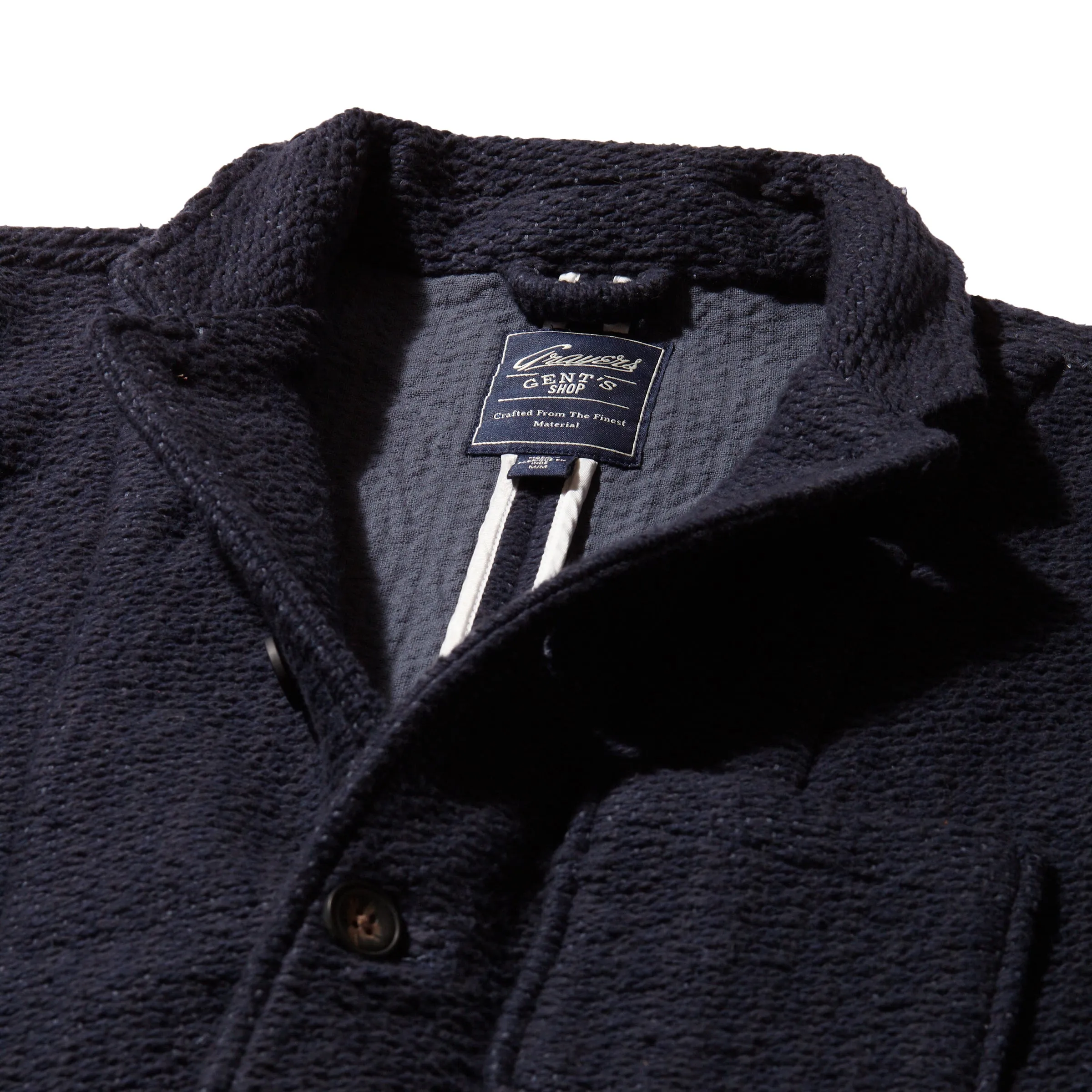 Rope Weave Artisanal Jacket - Navy