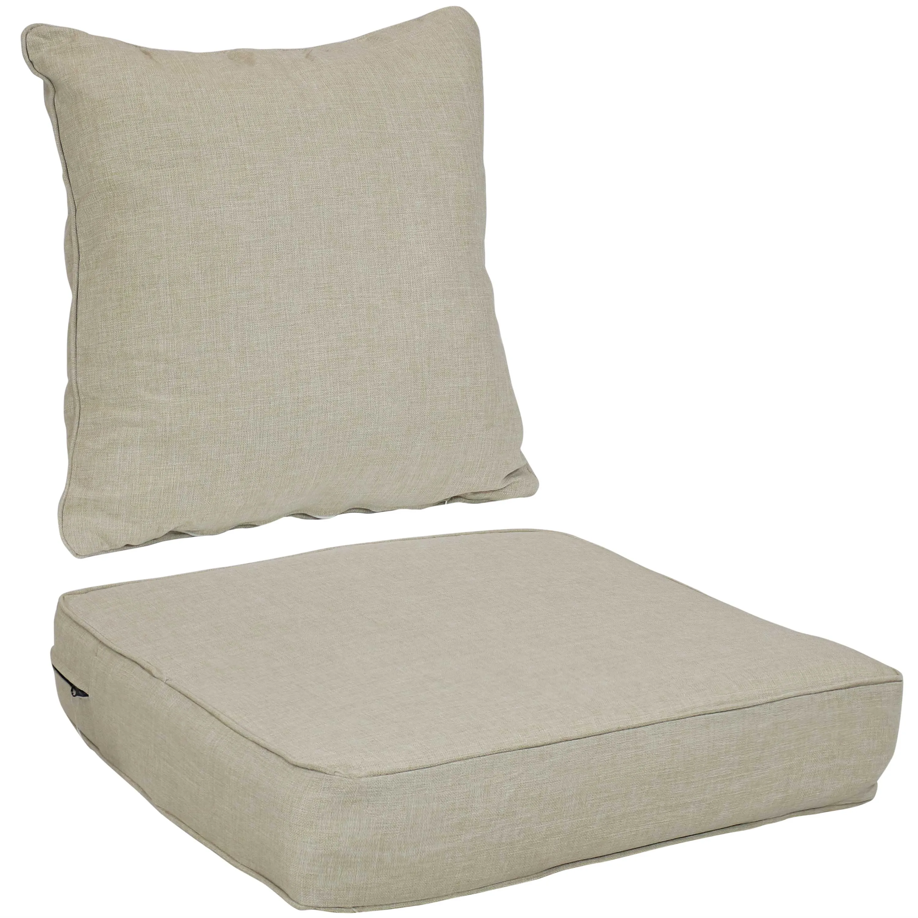 Sunnydaze Deep Seat Cushion Set with Back and Seat Cushion