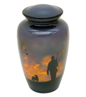 Sunrise Game Hunting Adult Cremation Urn