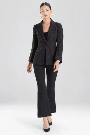 Textured Jacquard Blazer Jacket