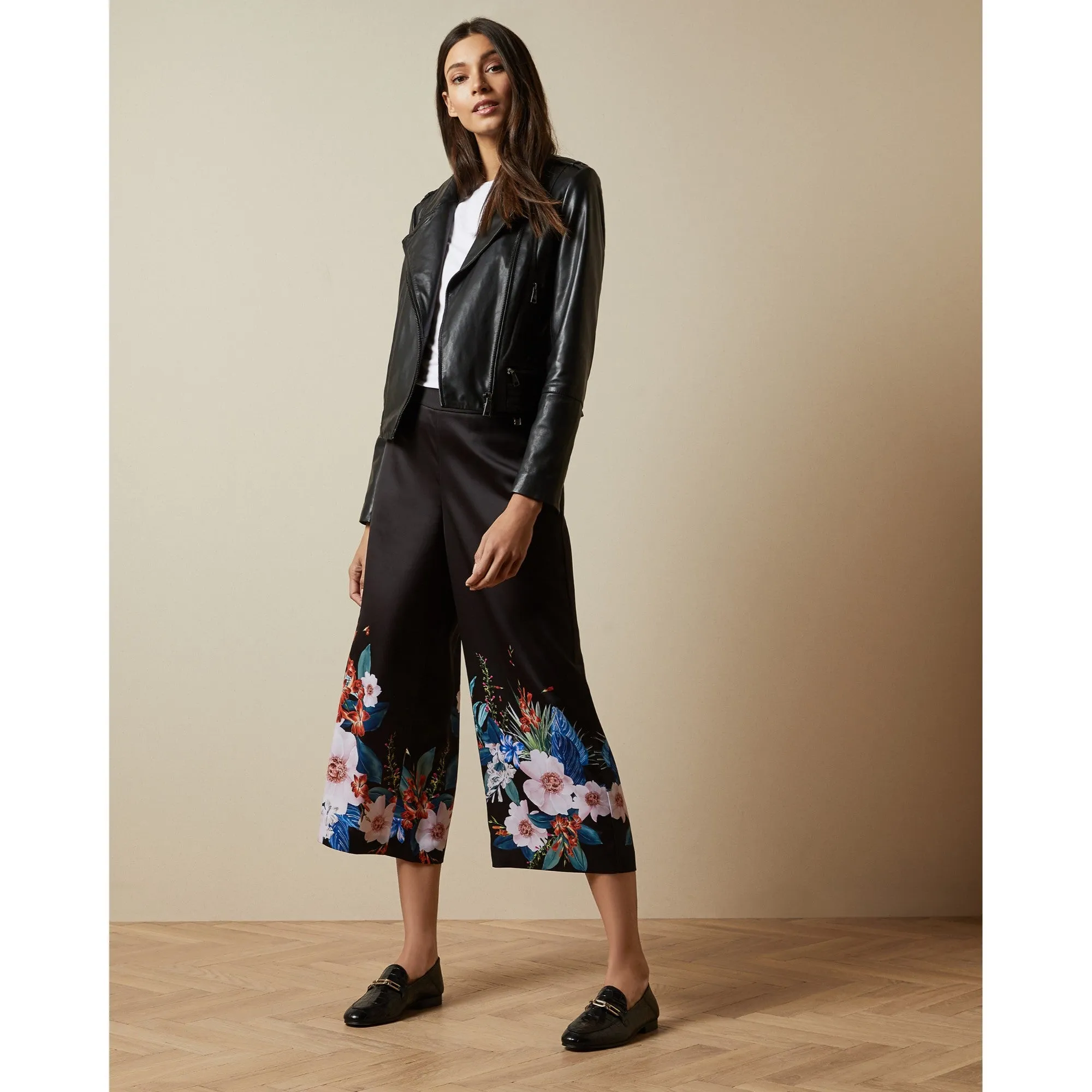 Women Medou-Jamboree Printed Culottes - Black